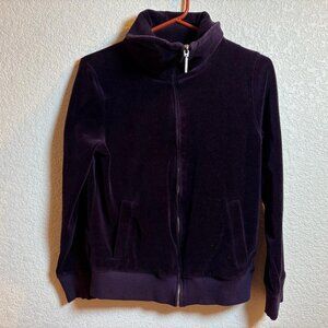 VELVET JONES NEW YORK SPORT PURPLE  WOMENS ZIP UP JACKET SMALL